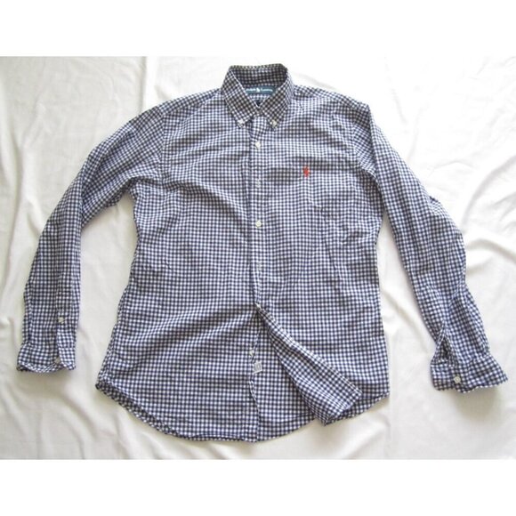 Ralph Lauren Other - Men Ralph Lauren Button Gingham Long Sleeve Shirt Sz M (MT683)